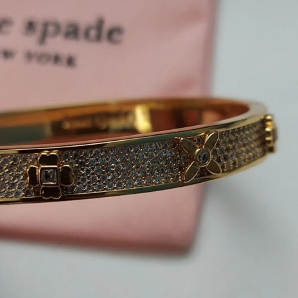 Kate Spade Heritage Bloom Hinged Bangle - Picture 6 of 10